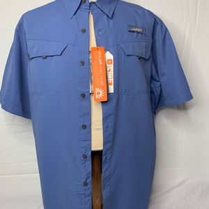 (HABIT) blue solar flare shirt